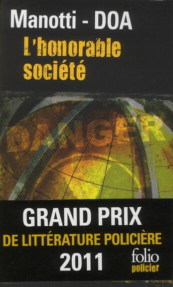 Couverture du livre « L'honorable société » de Dominique Manotti et Doa aux éditions Gallimard