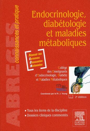 Couverture du livre « Endocrinologie, diabétologie et maladies métaboliques (2e édition) » de  aux éditions Elsevier-masson