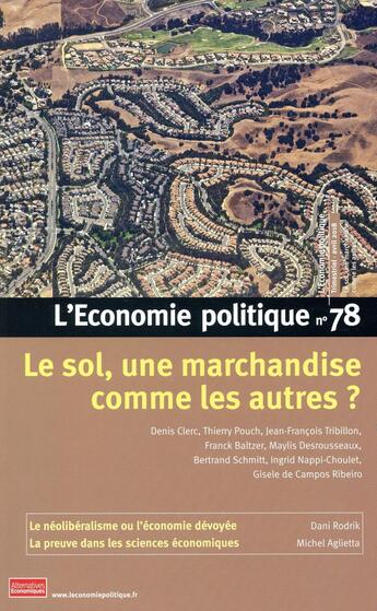 Couverture du livre « L'economie politique n78 » de  aux éditions Alternatives Economiques