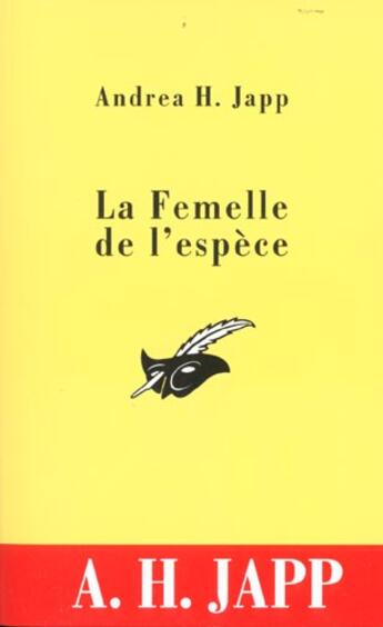 Couverture du livre « La femelle de l'espece » de Andrea H. Japp aux éditions Editions Du Masque