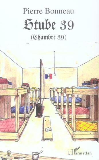 Couverture du livre « Stube 39 (chambre 39) » de Pierre Bonneau aux éditions L'harmattan