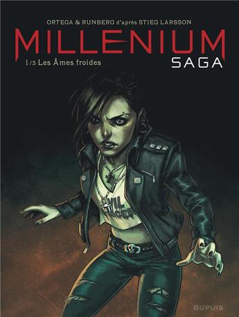 Couverture du livre « Millénium saga Tome 1 : les âmes froides » de Sylvain Runberg et Belen Ortega aux éditions Dupuis