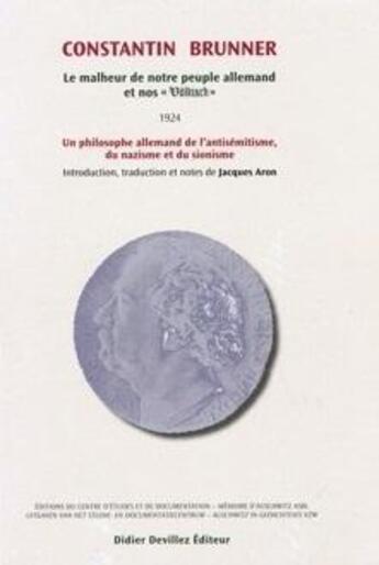 Couverture du livre « Le malheur de notre peuple allemand et nos 