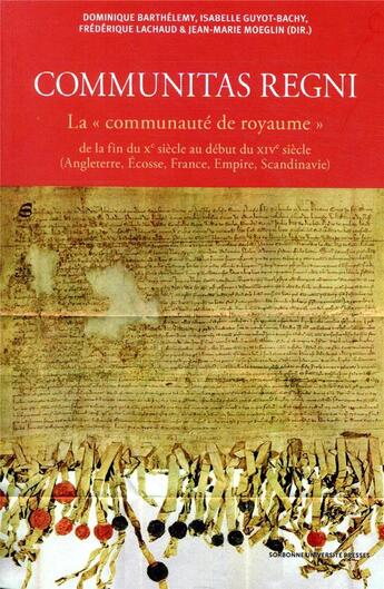 Couverture du livre « Communitas regni ; la 