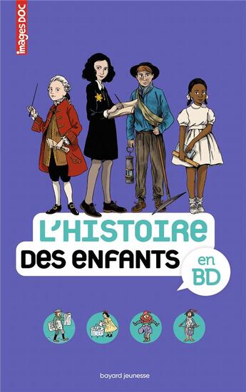 Couverture du livre « L'histoire des enfants en BD » de Beatrice Veillon et Sophie Crepon aux éditions Bayard Jeunesse