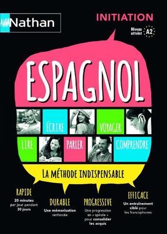 Couverture du livre « Espagnol ; initiation (édition 2015) » de  aux éditions Nathan