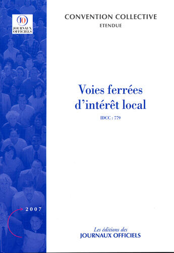 Couverture du livre « Voies ferrées d'intêret local » de  aux éditions Direction Des Journaux Officiels