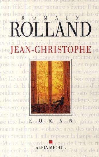 Couverture du livre « Jean-Christophe » de Romain Rolland aux éditions Albin Michel