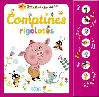 Couverture du livre « Comptines rigolotes » de  aux éditions Lito