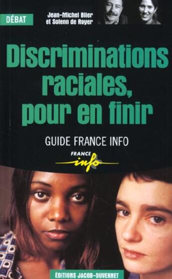 Couverture du livre « Discriminations raciales pour » de Jean-Michel Blier aux éditions Jacob-duvernet