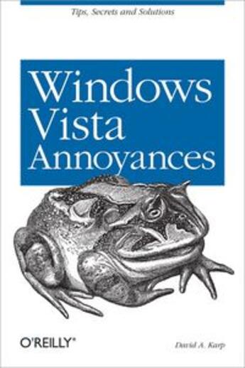 Couverture du livre « Windows Vista ; annoyances » de David A. Karp aux éditions O Reilly