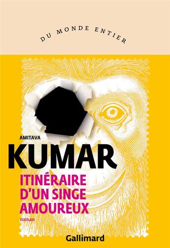 Couverture du livre « Itinéraire d'un singe amoureux » de Amitava Kumar aux éditions Gallimard