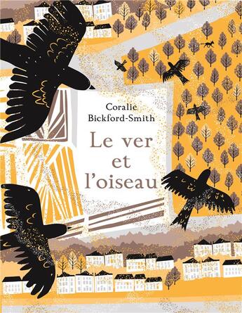 Couverture du livre « Le ver et l'oiseau » de Coralie Bickford-Smith aux éditions Gallimard-jeunesse