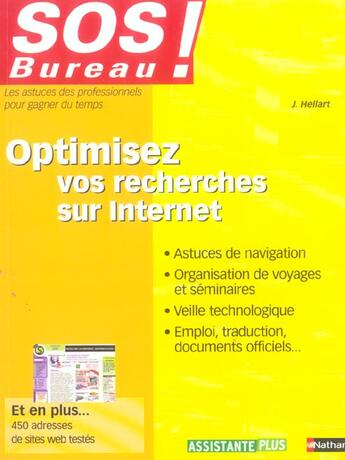 Couverture du livre « Optimisez rechercher internet sos bureau 2004 (édition 2004) » de Hellart Jacques aux éditions Nathan