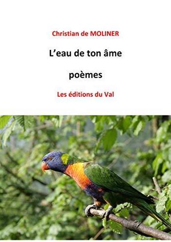 Couverture du livre « L'eau de ton âme » de Christian De Moliner aux éditions Du Val