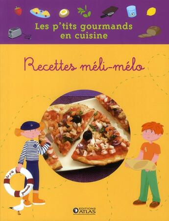 Couverture du livre « Les p'tits gourmands en cuisine ; recettes méli-mélo » de  aux éditions Glenat Jeunesse