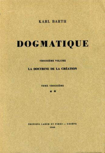 Couverture du livre « Dogmatique barth t.14 » de  aux éditions Labor Et Fides