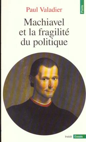 Couverture du livre « Machiavel et la fragilite du politique » de Paul Valadier aux éditions Points