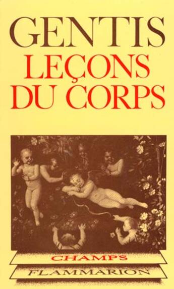 Couverture du livre « Lecons du corps » de Roger Gentis aux éditions Flammarion