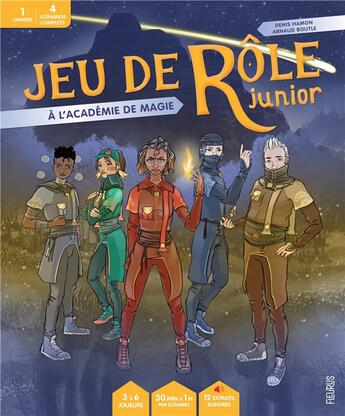 Couverture du livre « Jeu de rôle junior : à l'académie de magie » de Arnaud Boutle et Denis Hamon aux éditions Fleurus