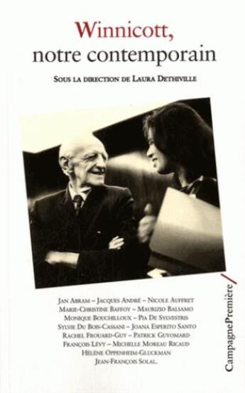 Couverture du livre « Winnicott, notre contemporain » de  aux éditions Campagne Premiere