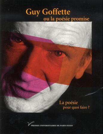 Couverture du livre « Guy Goffette ou la poésie promise » de  aux éditions Pu De Paris Ouest