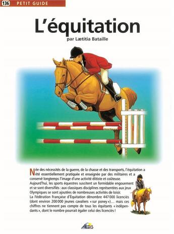 Couverture du livre « L'équitation » de  aux éditions Aedis