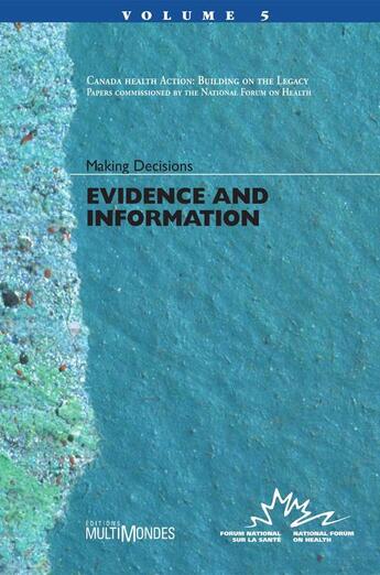 Couverture du livre « Evidence and information » de  aux éditions Multimondes