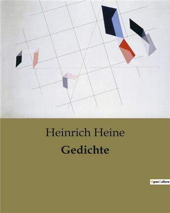 Couverture du livre « Gedichte » de Heinrich Heine aux éditions Culturea