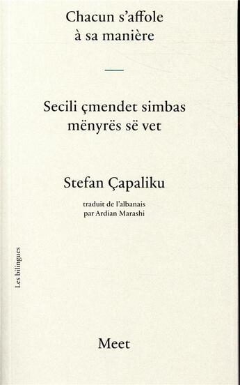 Couverture du livre « Chacun s'affole à sa manière » de Stefan Capaliku aux éditions Verdier