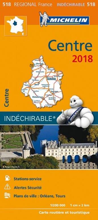 Couverture du livre « Carte regionale 518 centre 2018 » de Collectif Michelin aux éditions Michelin