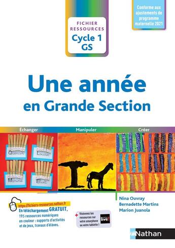 Couverture du livre « Une année en Grande Section » de Ouvray/Martins aux éditions Nathan