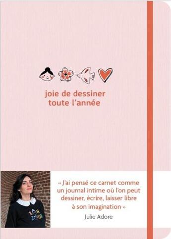 Couverture du livre « Joie de dessiner toute l'année » de Julie Adore aux éditions Leduc Creatif