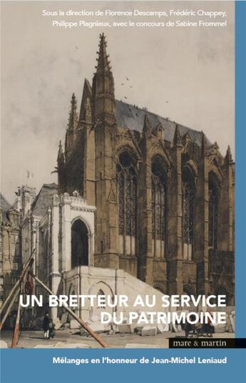 Couverture du livre « Un bretteur au service du patrimoine » de  aux éditions Mare & Martin