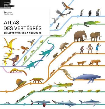 Couverture du livre « Atlas des vertébrés ; de leurs origines à nos jours » de Arthur Escher et Robin Marchant aux éditions Lep