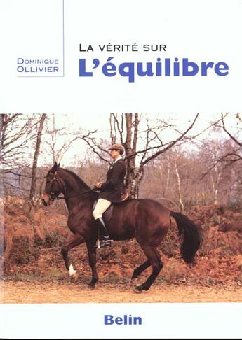 Couverture du livre « Verite sur l'equilibre » de Ollivier aux éditions Belin