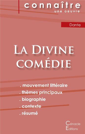 Couverture du livre « Fiche de lecture le purgatoire de Dante ; analyse littéraire de reference et résumé complet » de  aux éditions Editions Du Cenacle