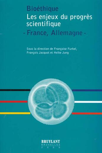 Couverture du livre « Biotheque enjeux du progres scientifique » de Furkel aux éditions Bruylant