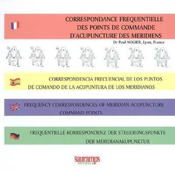 Couverture du livre « Correspondance fréquentielle des points de commande d'acupuncture des méridiens » de Paul Nogier aux éditions Sauramps Medical