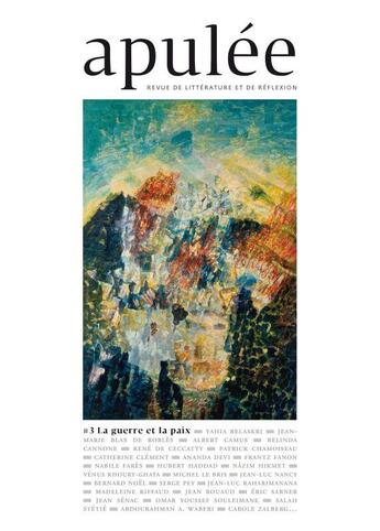 Couverture du livre « Apulée t.3 ; la guerre, le monde et la paix » de  aux éditions Zulma