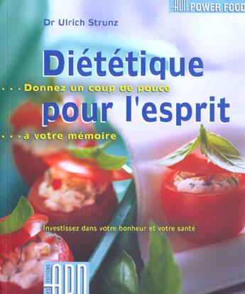 Couverture du livre « Dietetique pour l'esprit » de Handschmann J aux éditions Adn