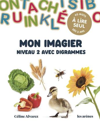 Couverture du livre « Mon imagier ; niveau 2 avec digrammes » de Celine Alvarez aux éditions Arenes