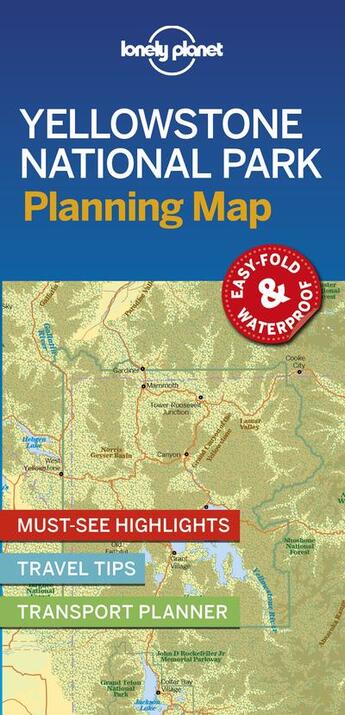 Couverture du livre « Yellowstone national park planning map - 1ed -anglais- » de  aux éditions Lonely Planet France