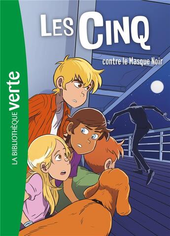 Couverture du livre « Le Club des Cinq Tome 27 : les Cinq contre le masque noir » de Claude Voilier et Auren aux éditions Hachette Jeunesse