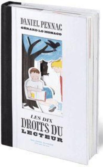 Couverture du livre « Les dix droits du lecteur » de Daniel Pennac et Gerard Lo Monaco aux éditions Gallimard-jeunesse