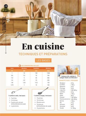 Couverture du livre « En cuisine : techniques et préparations » de  aux éditions Mercileslivres