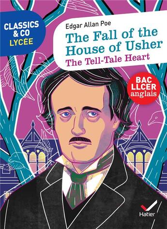 Couverture du livre « The fall of the house of Usher ; the tell-tale heart » de Edgar Allan Poe aux éditions Hatier