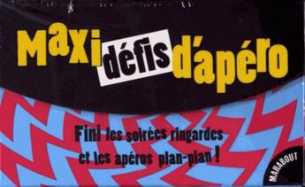 Couverture du livre « Boîte maxi défis d'apéro » de Mademoiselle Navie aux éditions Marabout