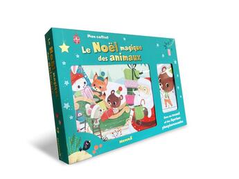 Couverture du livre « Le Noël magique des animaux » de Claire Bertholet et Estelle Madeddu et Corinne Machon et Mireille Saver aux éditions Hemma