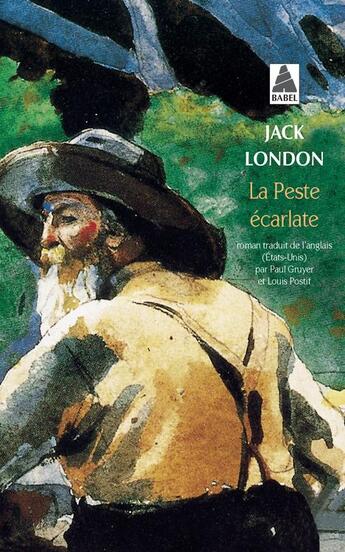 Couverture du livre « La peste écarlate » de Jack London aux éditions Actes Sud